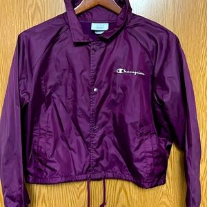 Champion Jacket Women's Large Heritage Coaches , Script Logo Venetian Athletic